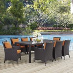 Convene 9 Piece Outdoor Patio Dining Set