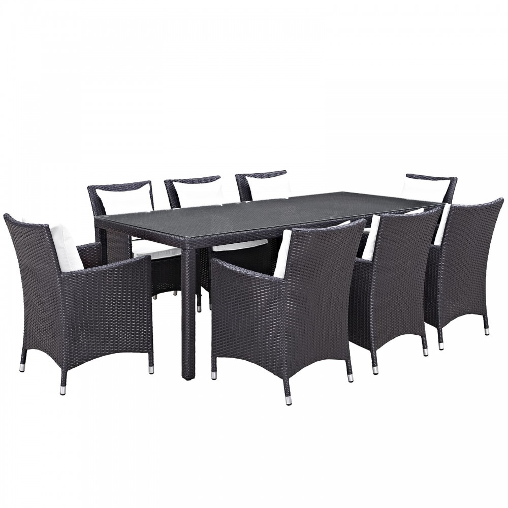 Convene 9 Piece Outdoor Patio Dining Set Convene 9 Piece Outdoor Patio Dining Set