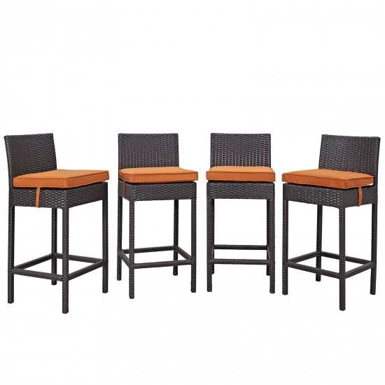 Convene 4 Piece Outdoor Patio Pub Set