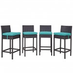 Convene 4 Piece Outdoor Patio Pub Set