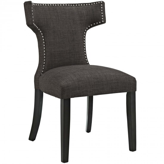 Curve Fabric Dining Chair