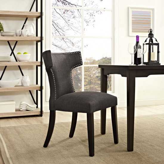 Curve Fabric Dining Chair