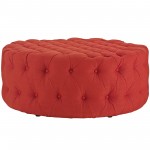 Amour Upholstered Fabric Ottoman