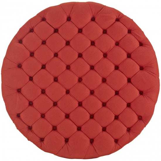 Amour Upholstered Fabric Ottoman