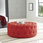 Amour Upholstered Fabric Ottoman