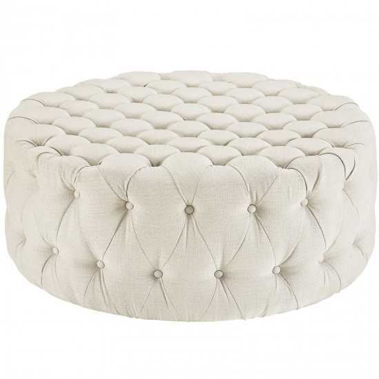 Amour Upholstered Fabric Ottoman