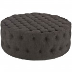 Amour Upholstered Fabric Ottoman