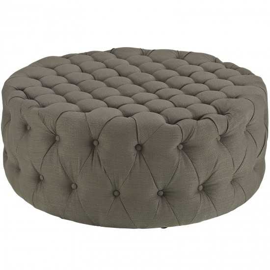 Amour Upholstered Fabric Ottoman