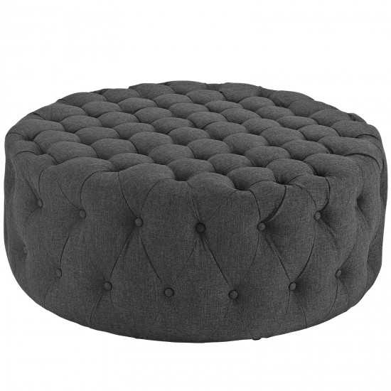 Amour Upholstered Fabric Ottoman