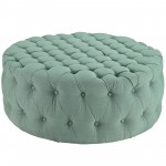 Amour Upholstered Fabric Ottoman