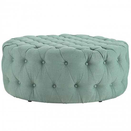 Amour Upholstered Fabric Ottoman