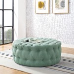 Amour Upholstered Fabric Ottoman