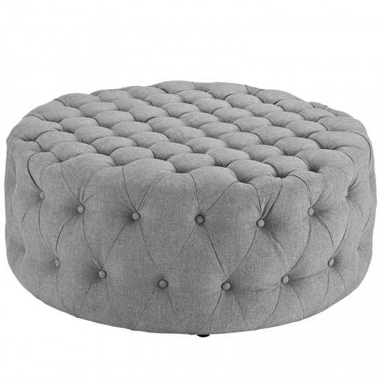 Amour Upholstered Fabric Ottoman