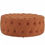 Amour Upholstered Fabric Ottoman