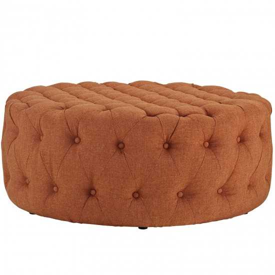 Amour Upholstered Fabric Ottoman