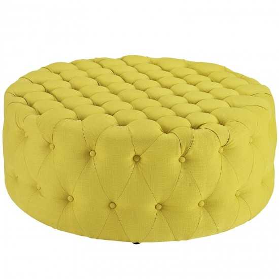 Amour Upholstered Fabric Ottoman