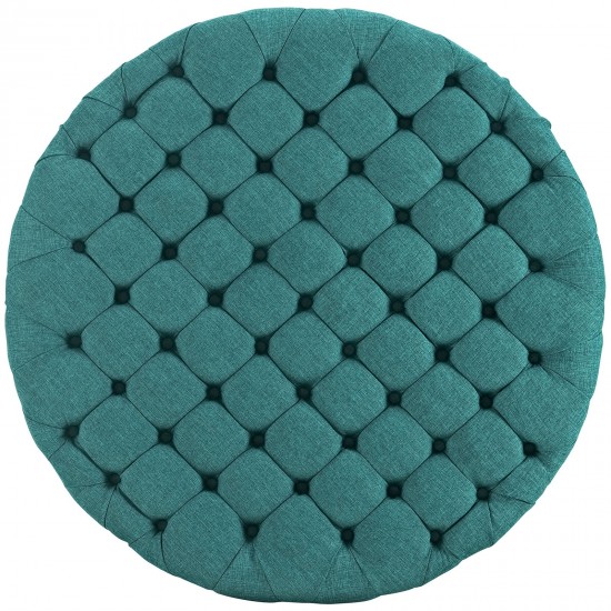 Amour Upholstered Fabric Ottoman