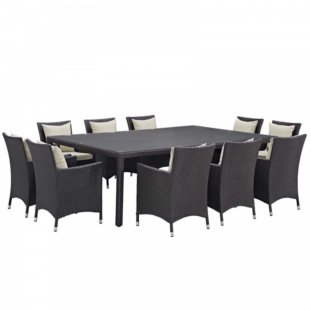 Convene 11 Piece Outdoor Patio Dining Set Convene 11 Piece Outdoor Patio Dining Set