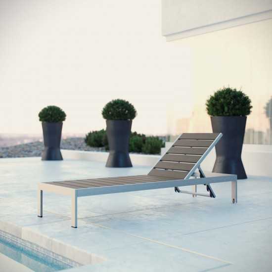 Shore Outdoor Patio Aluminum Chaise
