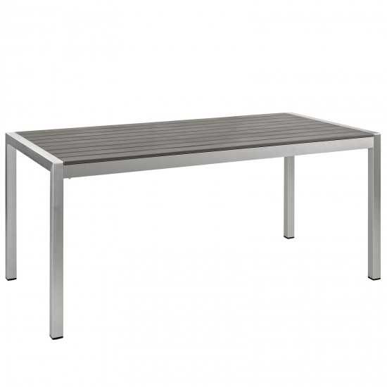 Shore Outdoor Patio Aluminum Dining Table