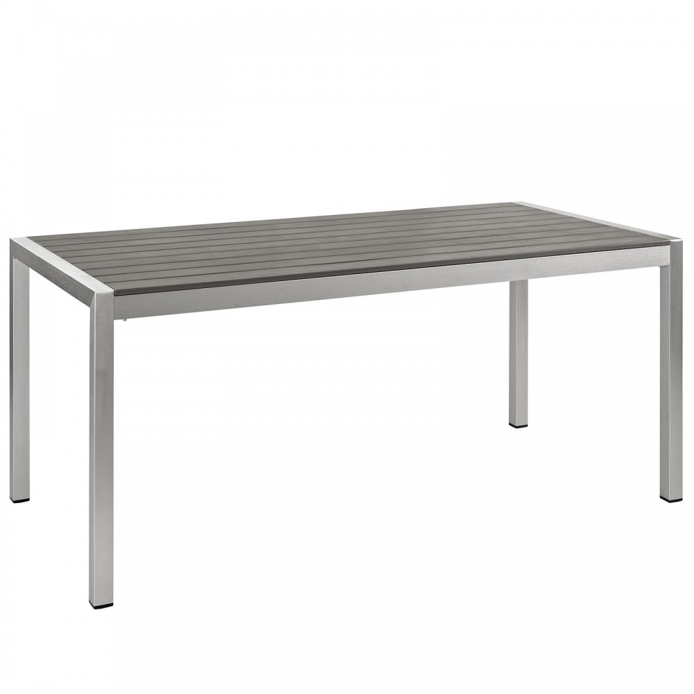 Shore Outdoor Patio Aluminum Dining Table