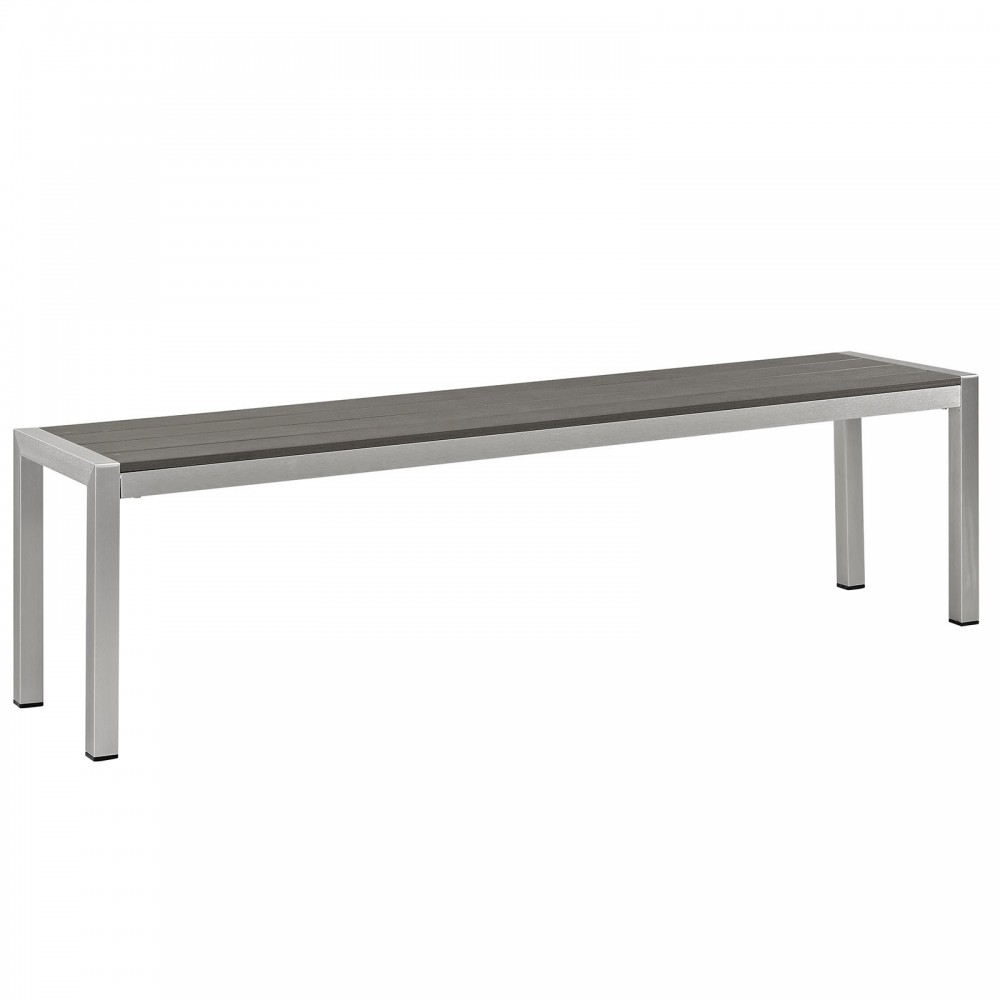 Shore Outdoor Patio Aluminum Bench Shore Outdoor Patio Aluminum Bench