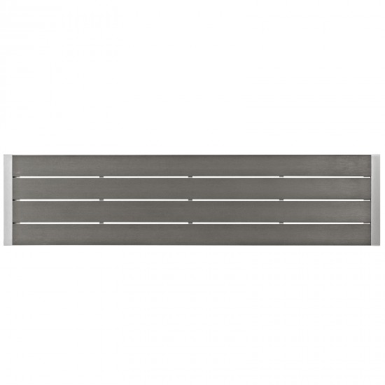 Shore Outdoor Patio Aluminum Bench