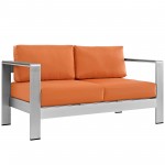 Shore Outdoor Patio Aluminum Loveseat
