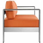 Shore Outdoor Patio Aluminum Loveseat