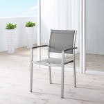 Shore Outdoor Patio Aluminum Dining Chair