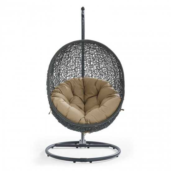 Hide Outdoor Patio Swing Chair With Stand