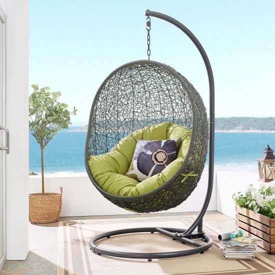 Hide Outdoor Patio Swing Chair With Stand