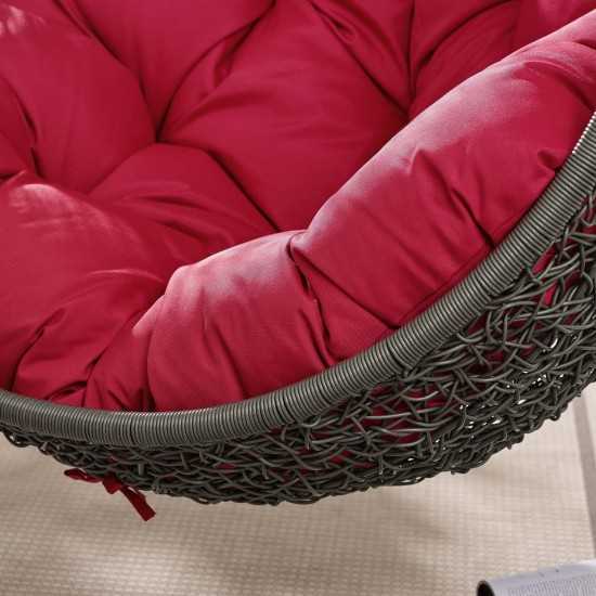 Hide Outdoor Patio Swing Chair With Stand