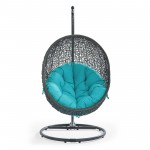 Hide Outdoor Patio Swing Chair With Stand