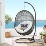 Hide Outdoor Patio Swing Chair With Stand