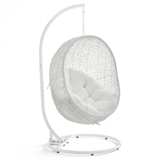 Hide Outdoor Patio Swing Chair With Stand