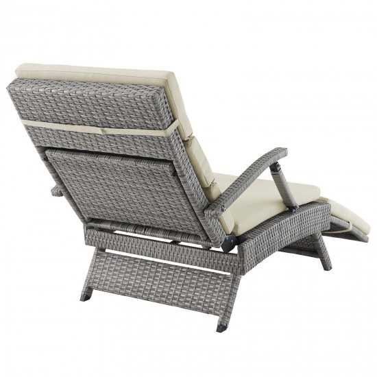 Envisage Chaise Outdoor Patio Wicker Rattan Lounge Chair