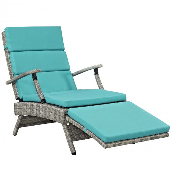 Envisage Chaise Outdoor Patio Wicker Rattan Lounge Chair