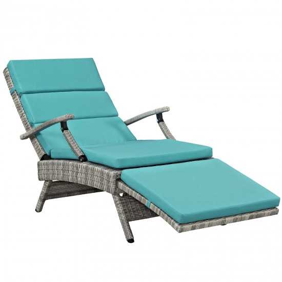 Envisage Chaise Outdoor Patio Wicker Rattan Lounge Chair