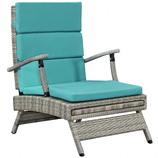 Envisage Chaise Outdoor Patio Wicker Rattan Lounge Chair