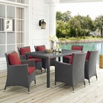 Sojourn 7 Piece Outdoor Patio Sunbrella® Dining Set