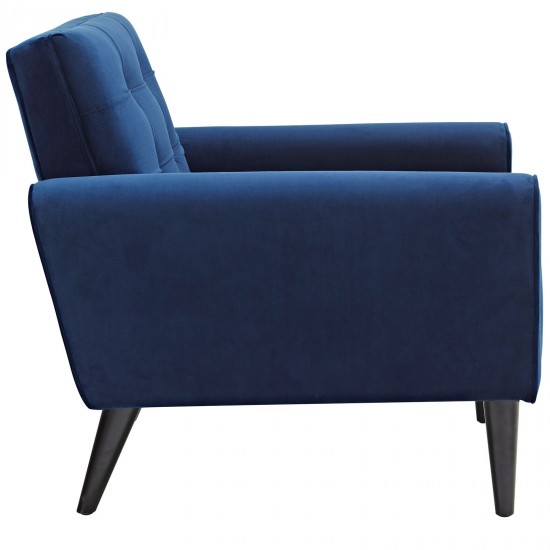 Delve Performance Velvet Armchair