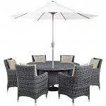 Summon 8 Piece Outdoor Patio Sunbrella® Dining Set