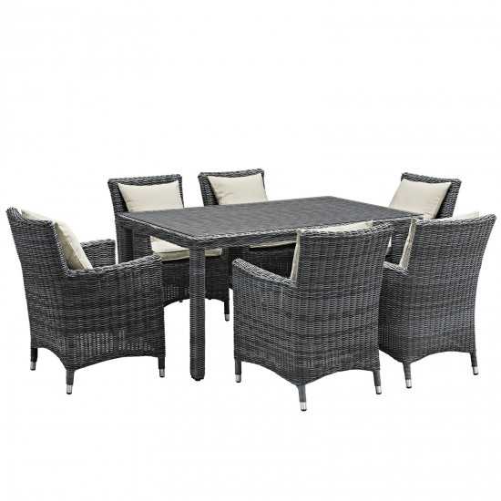 Summon 7 Piece Outdoor Patio Sunbrella® Dining Set