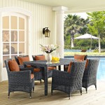 Summon 7 Piece Outdoor Patio Sunbrella® Dining Set