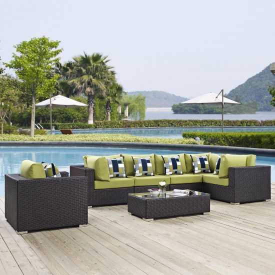 Convene 7 Piece Outdoor Patio Sectional Set