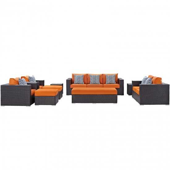 Convene 9 Piece Outdoor Patio Sofa Set