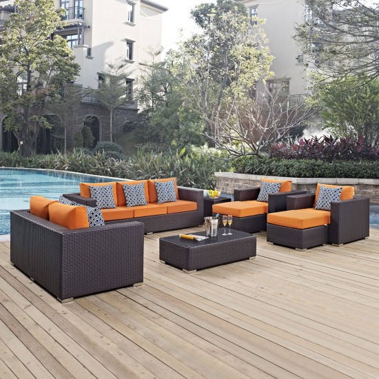 Convene 9 Piece Outdoor Patio Sofa Set