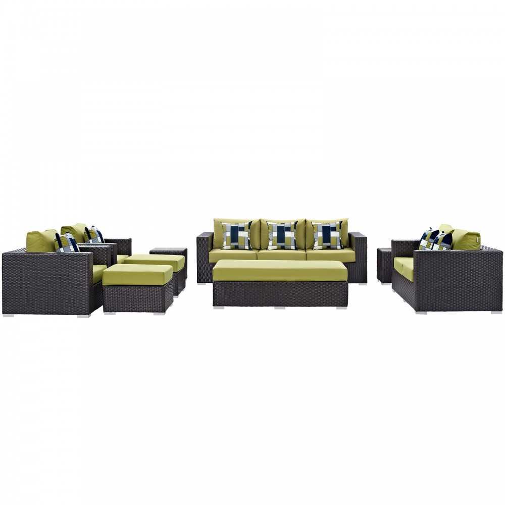 Convene 9 Piece Outdoor Patio Sofa Set Convene 9 Piece Outdoor Patio Sofa Set