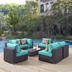 Convene 7 Piece Outdoor Patio Sectional Set